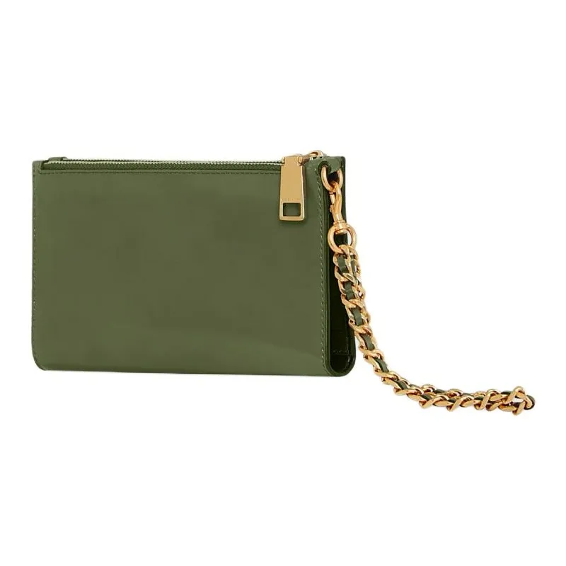 REBECCA MINKOFF Genuine Leather Patchwork With PU Wallet Women's Green-1