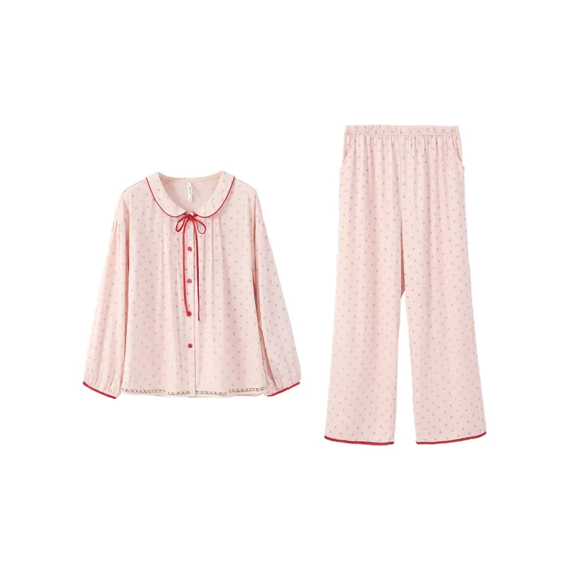 Aannsfam Pajama Set Women's Light Pink-0