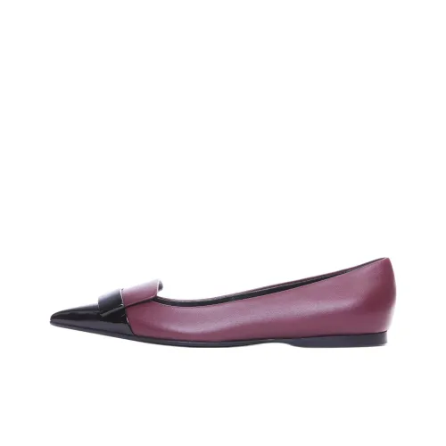 SERGIO ROSSI Valentino SR1 Pointed Toe Ballerina Shoes Women's