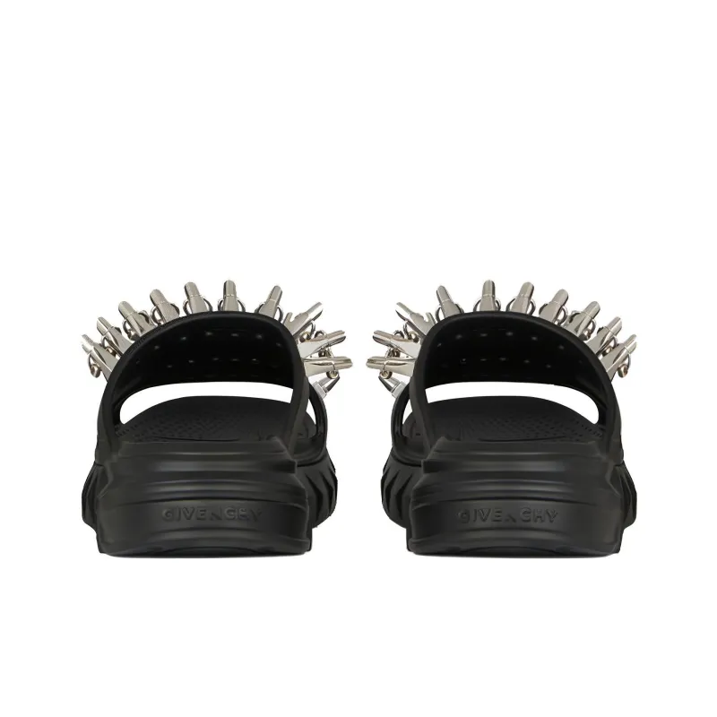 GIVENCHY Marshmallow Other Stud Slip-Resistant Slide Slippers Men's Black-3