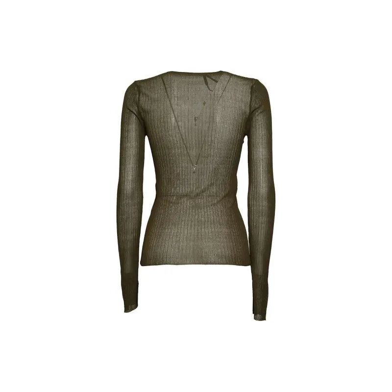MaxMara V Neck Long Sleeved Top-1