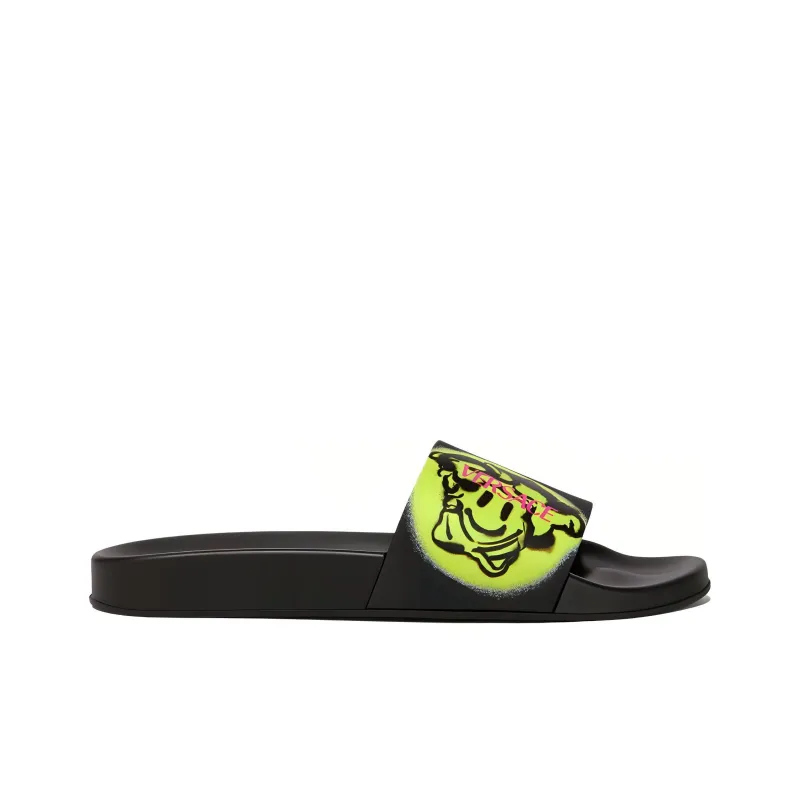 VERSACE Slip Resistant Slide Slippers Men's Black-1
