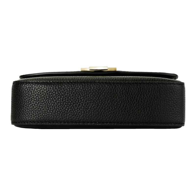 TORY BURCH Britten Litchi Grain Leather Shoulder Bag Crossbody Bag Handbag Mini Women's Black-7