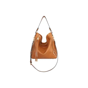 REBECCA MINKOFF Leather Handbag Shoulder Bag Women's Caramel Brown