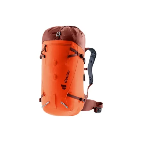 DEUTER Backpacks Wood Color With Red Accents