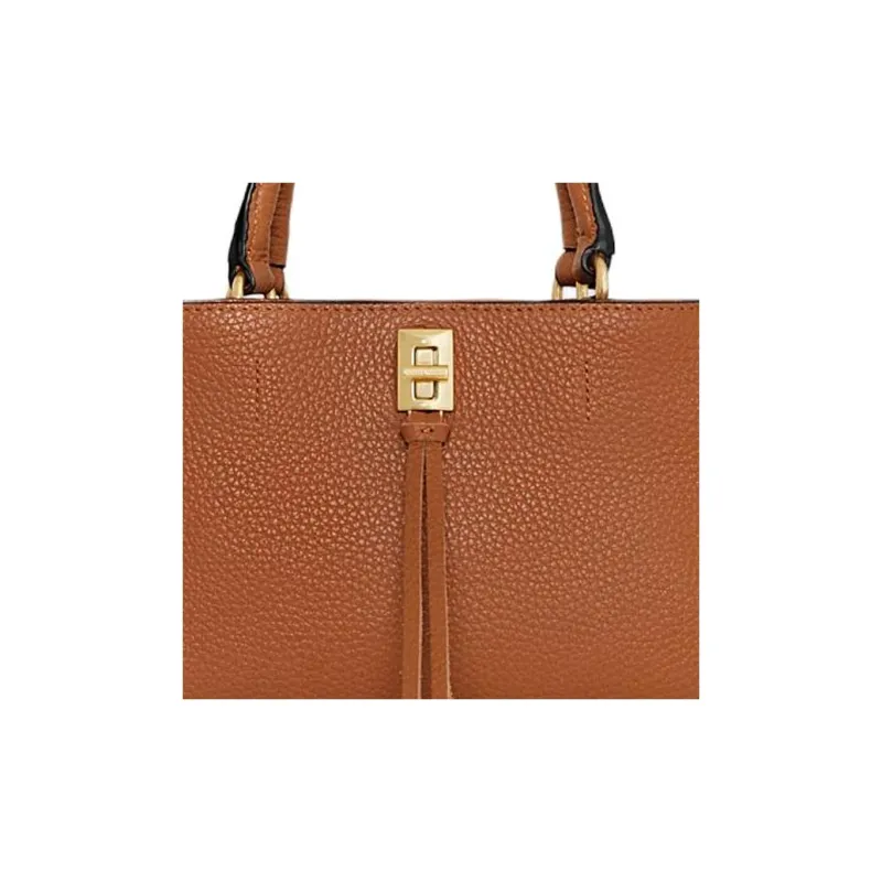 REBECCA MINKOFF Soft Leather Handbag Shoulder Bag Crossbody Bag Women's Caramel Brown-3