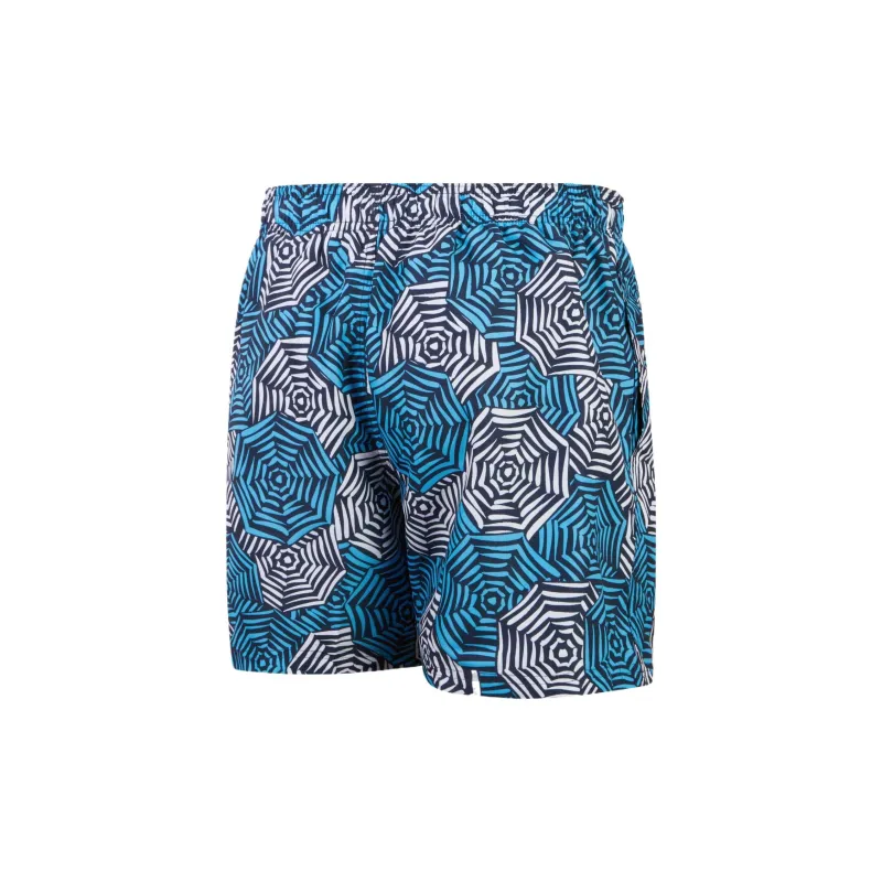 Speedo Printed Leisure 16' Swimming Shorts Men's Blue-1