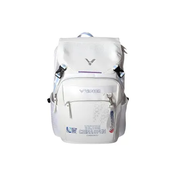 VICTOR Badminton Racket Bags 6 Pcs Pack Fashion Casual Backpack Moon White Unisex Individual Shoe Compartment
