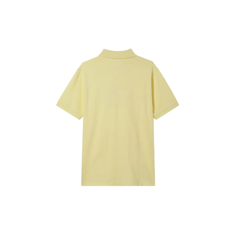 UNIQLO Polo Shirt Unisex Light Yellow-1