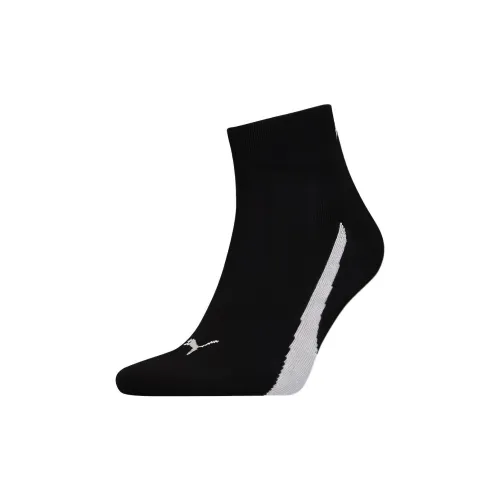 PUMA Unisex Quarter-Length Socks 1 Pack Mid-Calf Socks Men's 1 Pack Black
