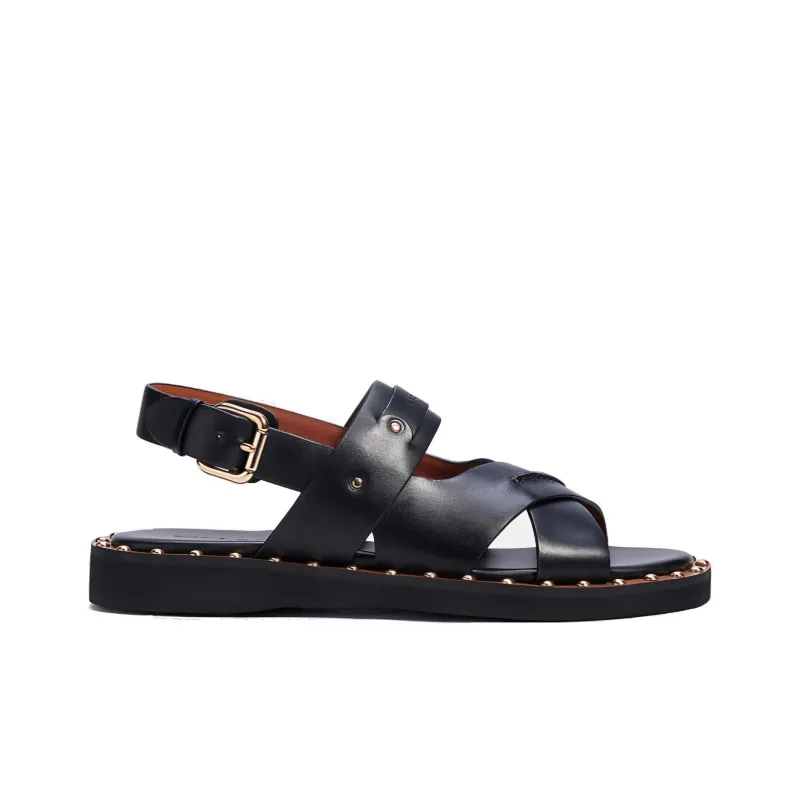 COACH Gemma Beach Sandals Women's Black-1