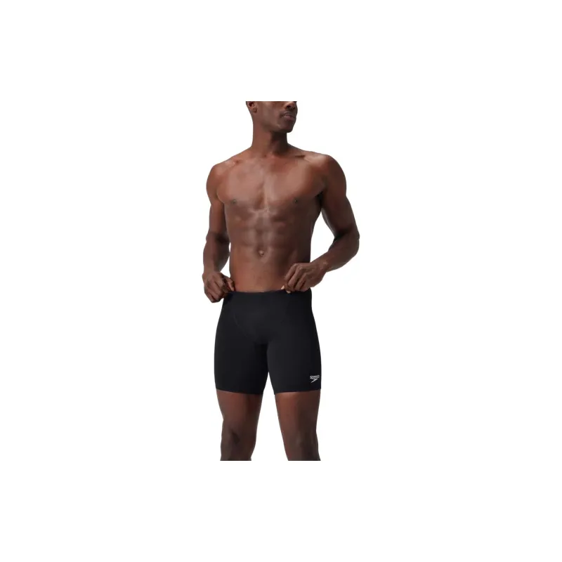 Speedo Men's Eco Endurance+ Mid Jammer Black Swimming Shorts Men Black-1