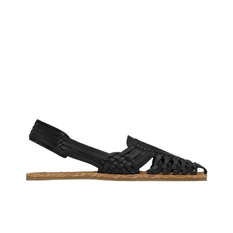 SAINT LAURENT Interwoven-design Espadrilles-1