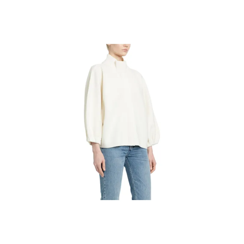 MaxMara High Neck Ballon-Sleeved Cardigan-2