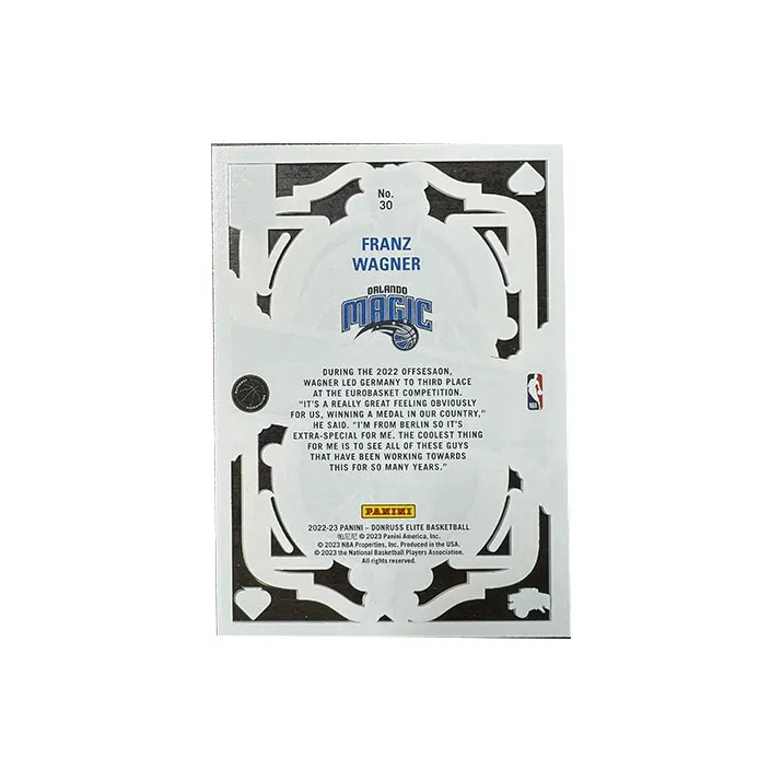 PANINI Wagner Poker Card Film Special Card Sports Cards 1 Pc-1