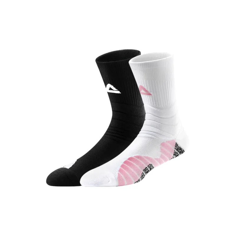 PEAK Basketball Socks Unisex 3 Pack White Blue-18