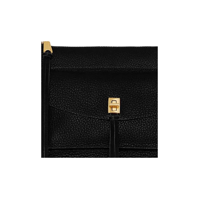 REBECCA MINKOFF Genuine Leather Crossbody Bag Shoulder Bag Women's Black-3