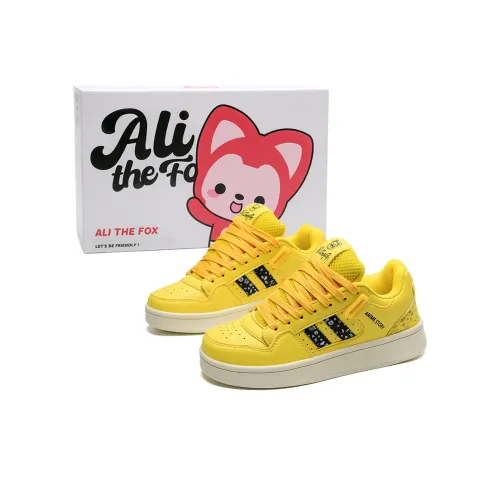 ALI THE FOX Skateboard Shoes Unisex Low-Top Yellow/Black