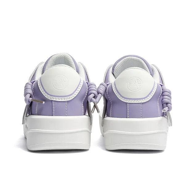 Acupuncture Low Top Skateboard Shoes Women's Taro Purple Box-3