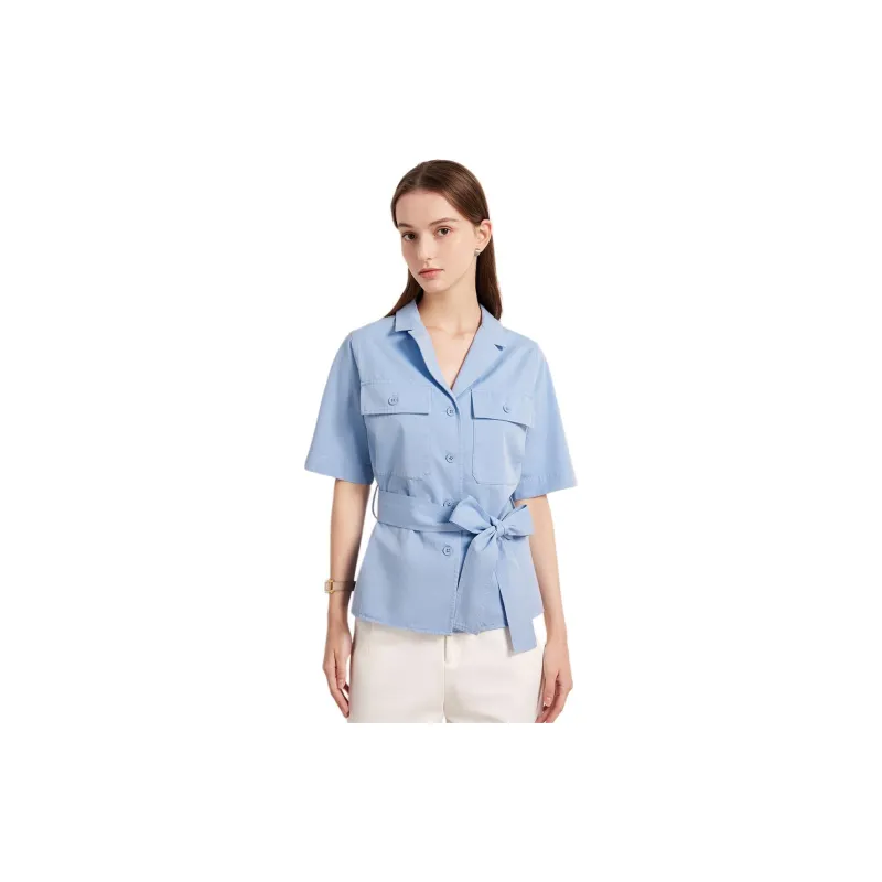 Hush Puppies Shirt Women's Ice Blue-1