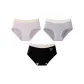 F Set-Japanese Style Milk Puff-Light Purple+Gray+Black (3 Pack)