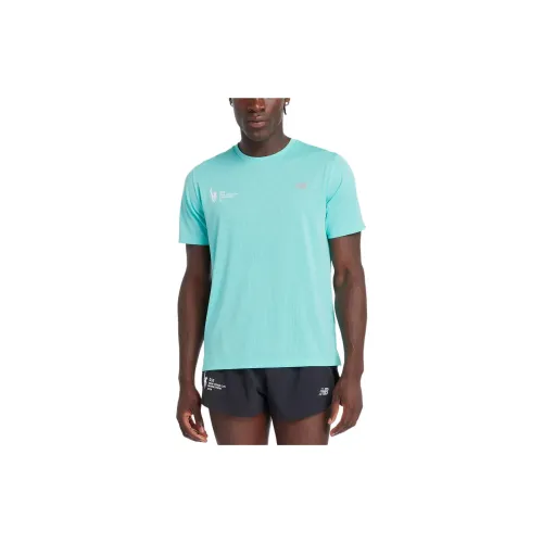 New Balance NYC Marathon Athletics T-Shirts Men Digital Jade