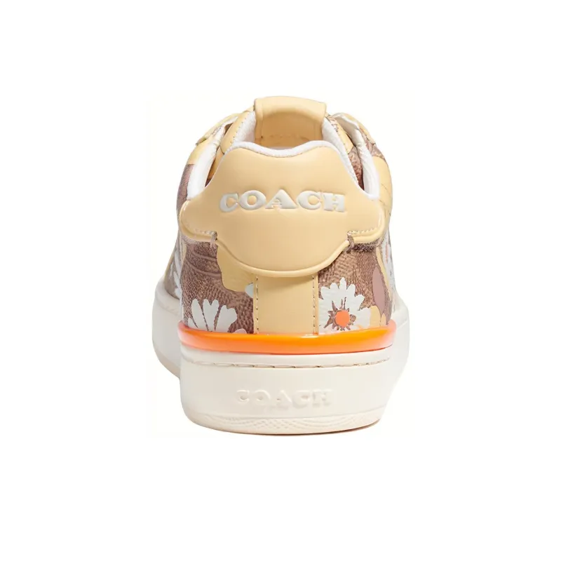 COACH Lowline Slip Resistant Low Top Sports Casual Shoes Women's Vanilla-3