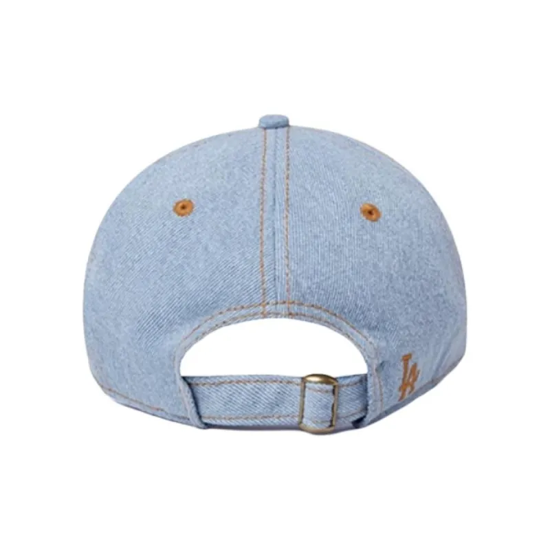 New Era Leather, Denim Baseball Caps Unisex Blue/Beige-2