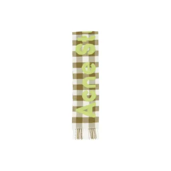 Acne Studios Jacquard logo Checked Scarf