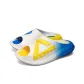 White Colorful Blue Orange Yellow