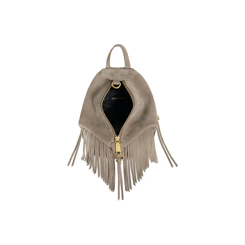 REBECCA MINKOFF Genuine Leather Backpack Mini Women's Clay-2
