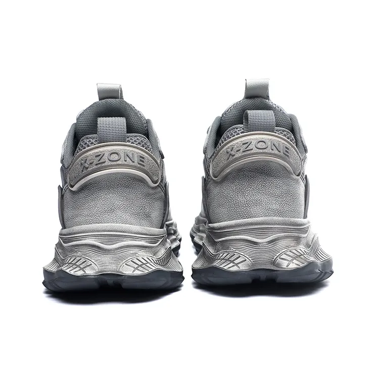 X ZONE Cushioning Coverage Wear Resistant Lightweight Breathable Low Top Chunky Sneakers Men-10