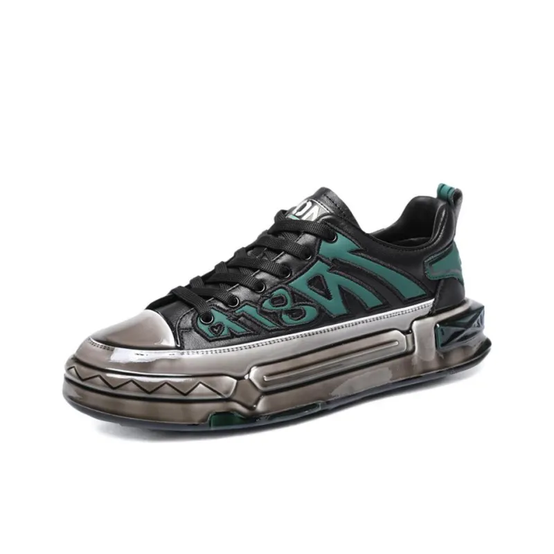 Devanro Moisture-Wicking Wear-Resistant Breathable Slip-Resistant Low-Top Skateboard Shoes Men-4
