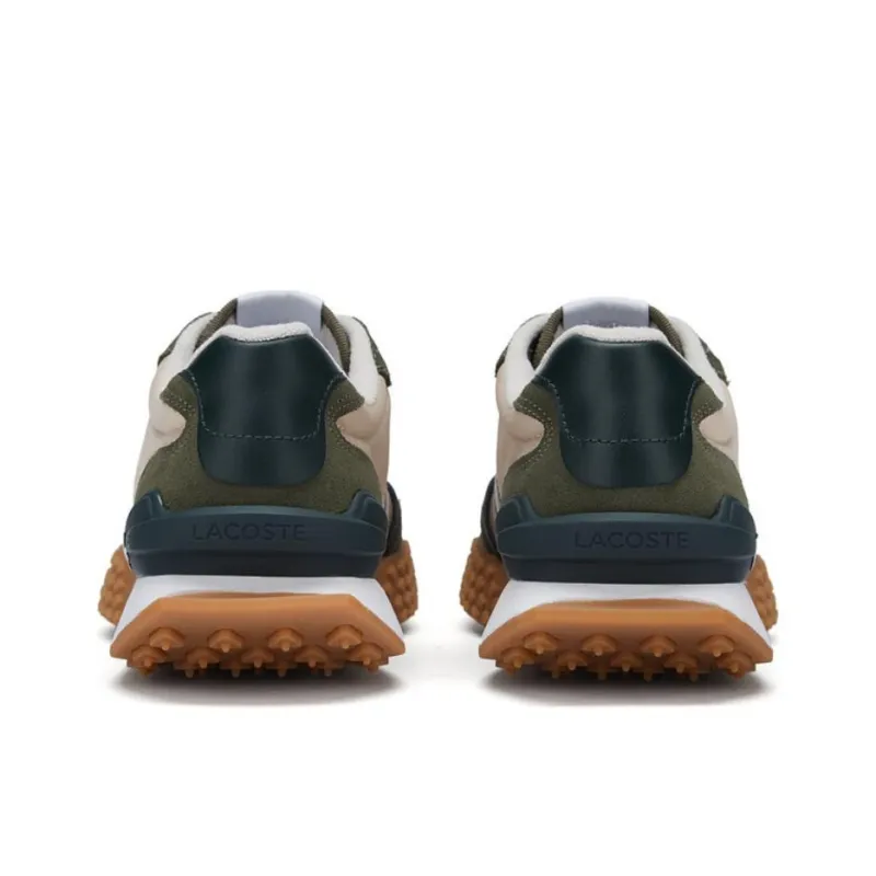LACOSTE Low Top Casual Shoes Men Beige Green-3