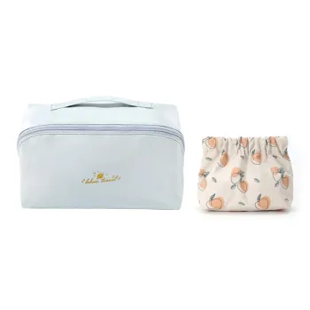 LOHAS Travel Twill Fabric Storage Bag Regular Unisex Blue/Pink