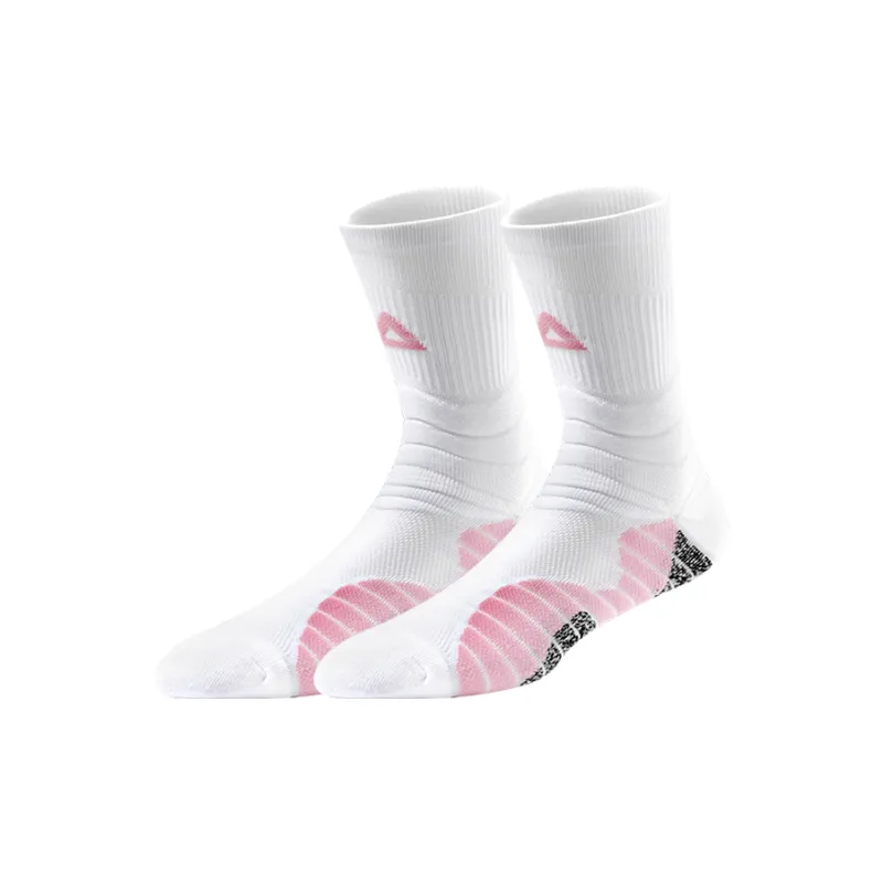 PEAK Basketball Socks Unisex 3 Pack White Blue-12
