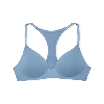 Victoria's Secret The T-shirt Lightly Lined Wireless Bra / Faded Denim Bra Women's Blue
