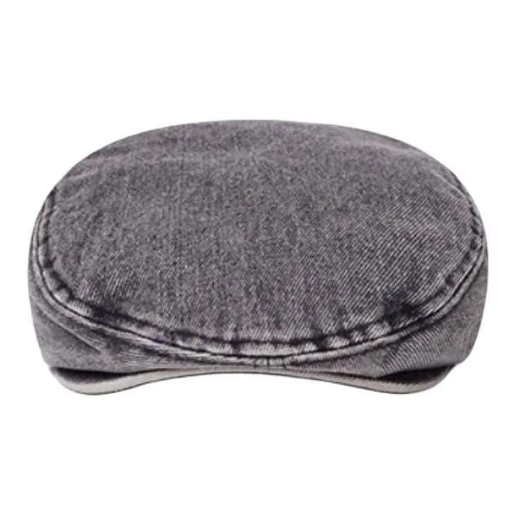 New Era Denim Berets Unisex Gray-1