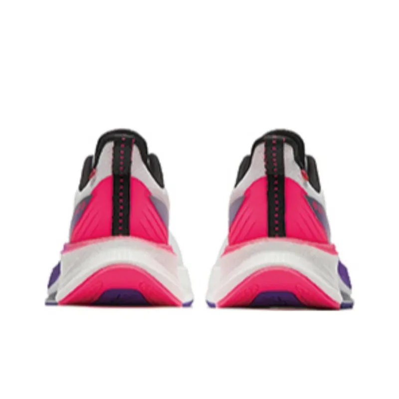 Anta Wear Resistant Slip Resistant Low Top Casual Running Shoes Women's Gray Purple Red-2