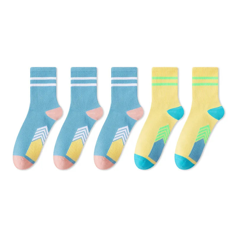 Caramella Mid Calf Socks Women's Combo Set-6