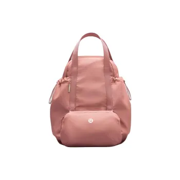 Lululemon Nylon Portable One Shoulder Crossbody Fanny Pack Backpack Unisex Spice Pink & Pink