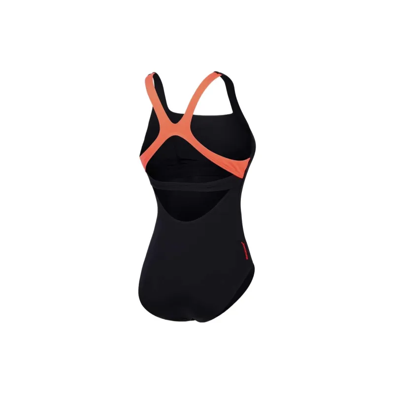Speedo Women's Flex Band Swimsuit With Swim Bra One-piece Swimsuit Women's Black-1