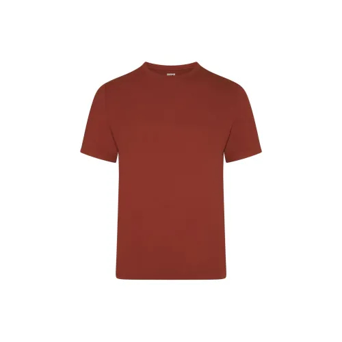 Skims T-Shirts Men Rust Red