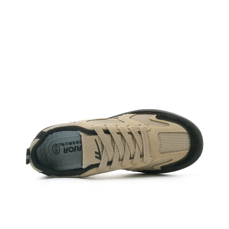 Warrior Lightweight And Wear resistant Low Top Casual Shoes Women's Brown Black-2