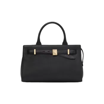 Kate Spade Pebbled Leather Shoulder Bag Crossbody Bag Handbag Medium Size Women's Black