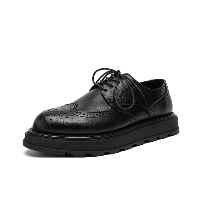 Chi Wolf Men's Casual Shoes Men Low Top Black/Brown-1