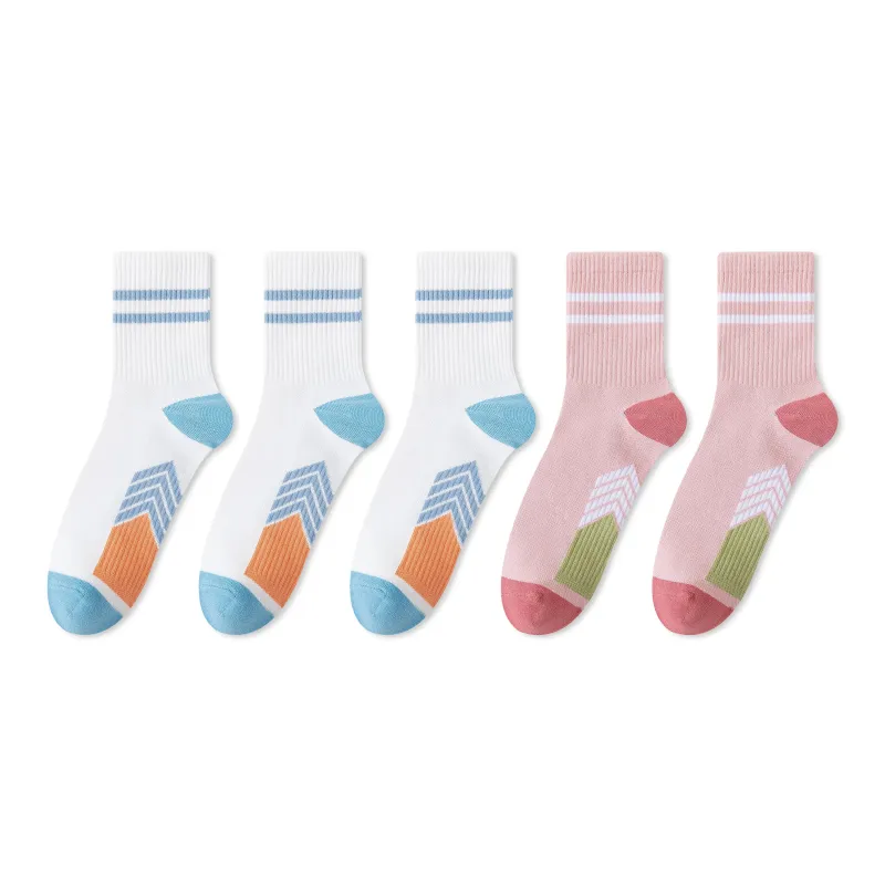 Caramella Mid Calf Socks Women's Combo Set-8