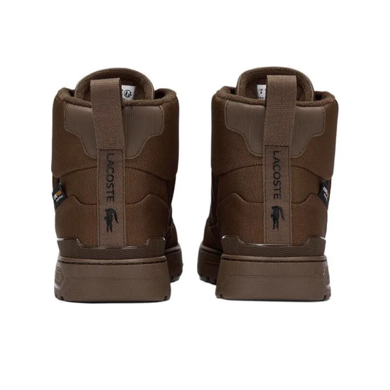 LACOSTE High Top Casual Shoes Men Brown-3