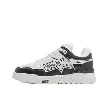 883 STAR Star Dance Shoes Slip Resistant Water Resistant And Wear Resistant Low Top Skateboard Shoes Unisex Black White