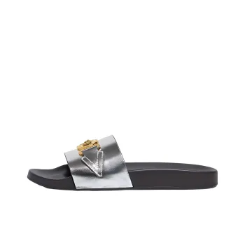 FANSIZHE MEDUSA BIGGIE Series Slide Slippers Women's Silver